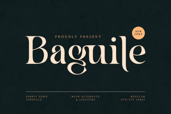 Baguile: A Subtle and Versatile Typeface for Editorial Design