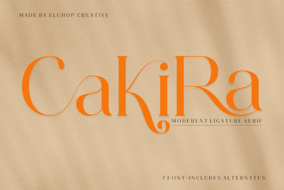 Cakira: A Serif Typeface That Elevates Campaign Design