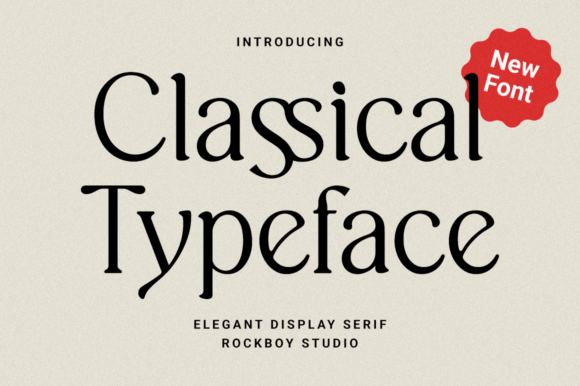 Classical Typeface: A Timeless Font for Editorial Design