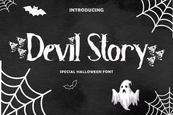 Devil Story Font: A Halloween Serif with Editorial Charm