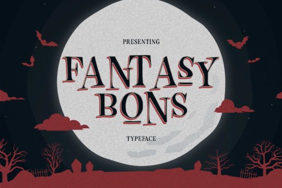 Fantasy Bons: A Spooky Serif Typeface for Digital Design