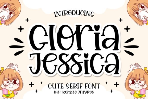 Gloria Jessica: A Playful Typeface for Warm Editorial Projects