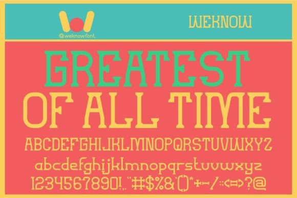 Greatest of All Time: A Cool Serif Font for Creative Branding
