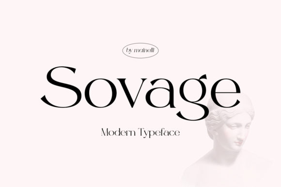 Introducing Sovage: A Stylish Serif Typeface for Branding Projects