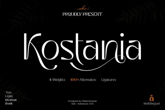 Kostania Font: A Professional Serif for Your Brand