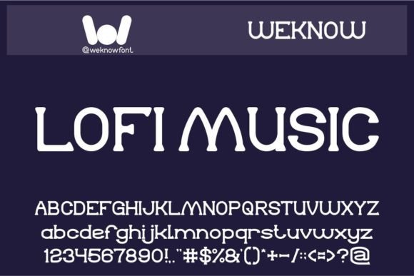 Lofi Music Font: A Stylish Typeface for Your Brand