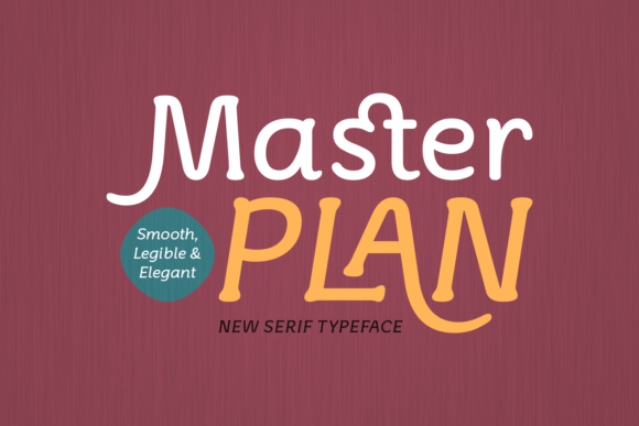 Master Plan Typeface for Creative Web Design
