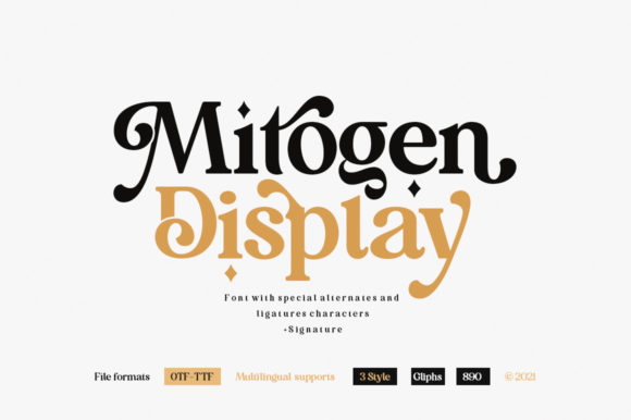 Mitogen Font: A Chic Typeface for Marketers and Designers