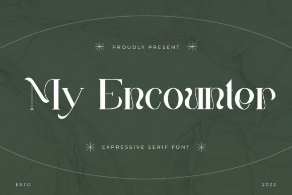 My Encounter: A Serif Font That Adds Soul to Branding Projects