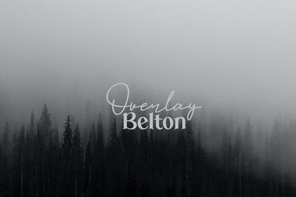 Overlay Belton Font: A Handwritten Typeface for Crafting Perfection