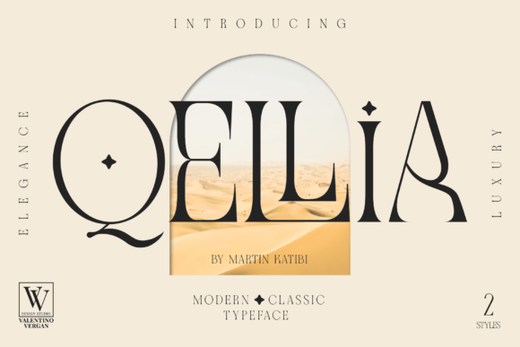 Qellia Font: A Stylish Serif for Digital Design Projects