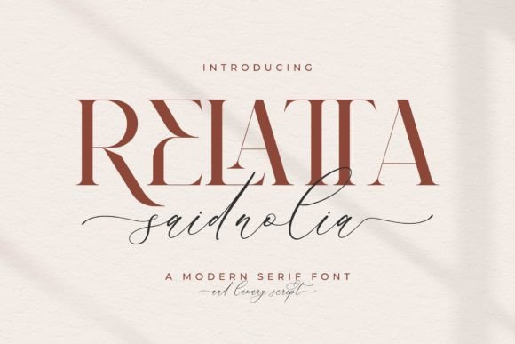 Relatta Saidnolia Duo: A Designer’s Go-To Font for Luxury Branding
