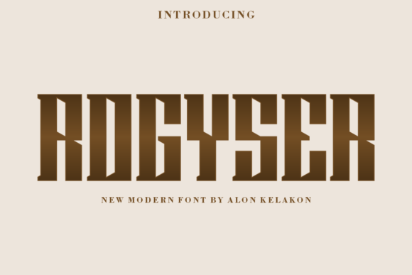 Rogyser Font: A Designer’s Journey with a Solemn Serif Typeface