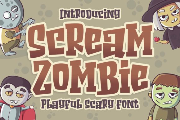 Scream Zombie Font: A Playful Serif for Scary and Sweet Creations