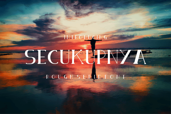 Secukupnya: A Charming Serif Font for Craft Projects