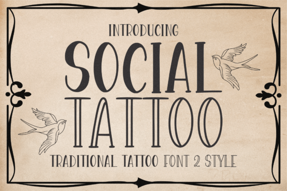 Social Tattoo: A Serif Font for Editorial Elegance