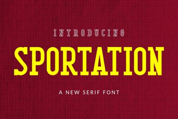 Sportation: A Sporty Serif Font for Editorial Design